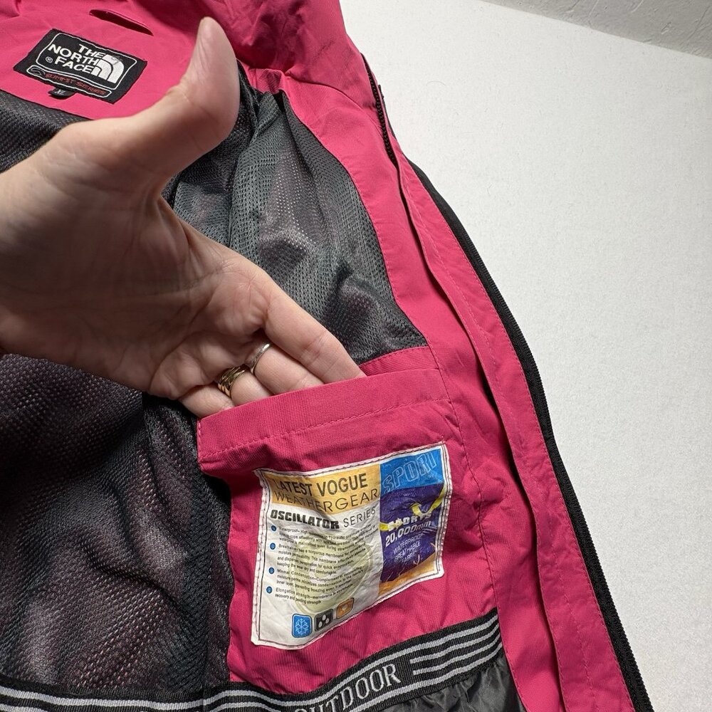 THE NORTH FACE Girls Summit Series Rain Jacket Dry Vent Sz XL Pink c-90 - Picture 10 of 16